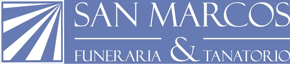 logo funeraria san marcos negativo